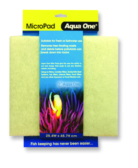 Aqua One Micro Pad - Self Cut Filter Pad 25.4 W X 45.7cm L