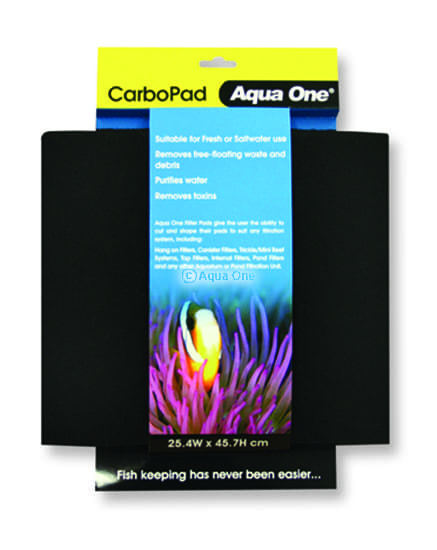 Aqua One Carbo Pad - Self Cut Filter Pad 25.4 W X 45.7cm L