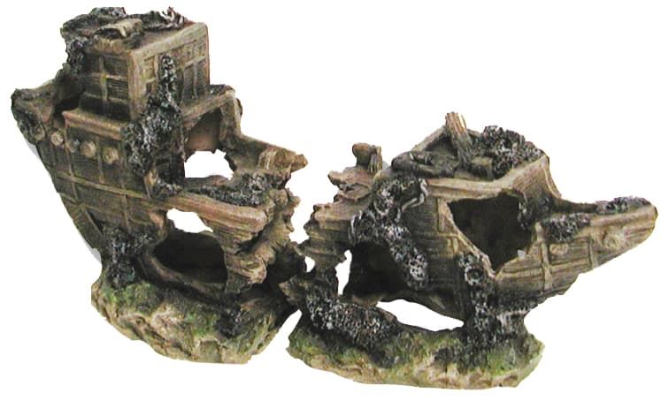 Aqua One Shipwreck (S) 25x12.5cm (U-329) 2 piece