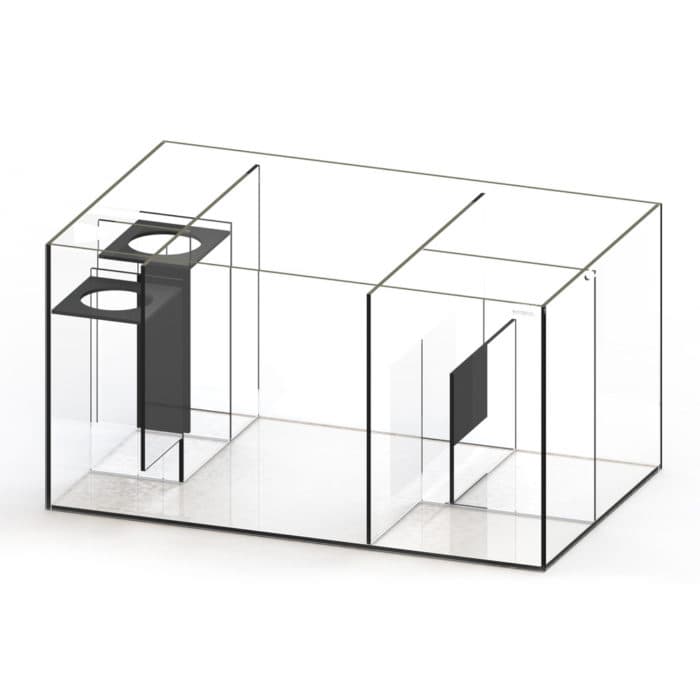 Waterbox Platinum REEF 130.4+ Cabinet- L 120CM X W 60CM X W 55CM-BLACK