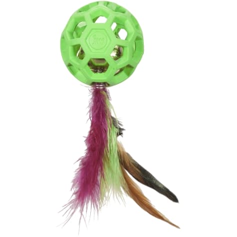 Petmate Jw Cataction Feather Ball With Bell
