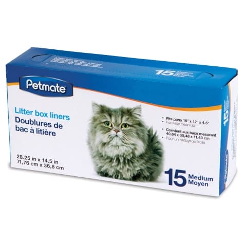 Petmate Litter Pan Liners 15Ct Medium