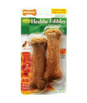Nylabone Healthy Edibles Longer Lasting Bacon Twin Pack Blister Card Petite
