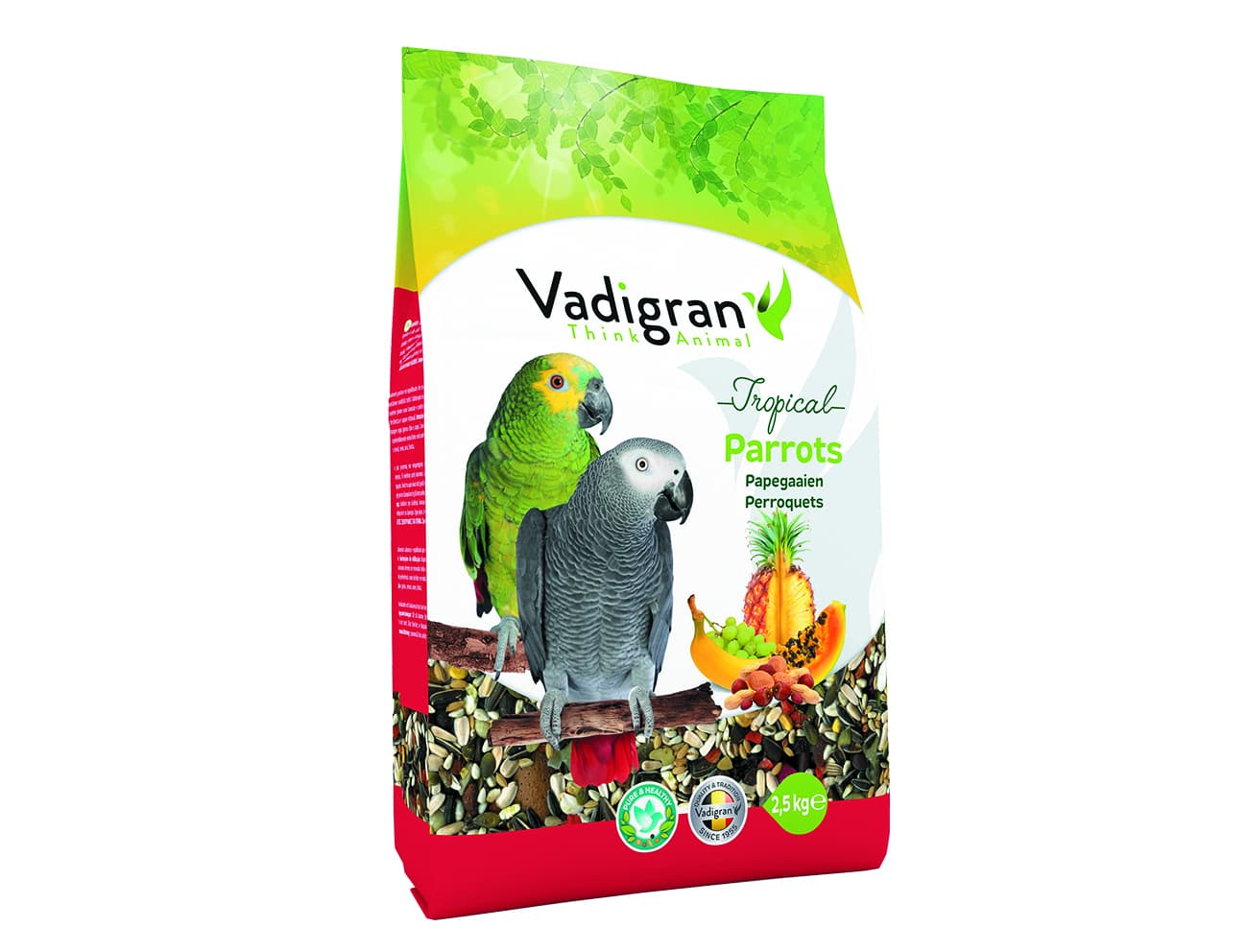 Vadigran Parrot Tropical 2.5 kg With Mix Fruits