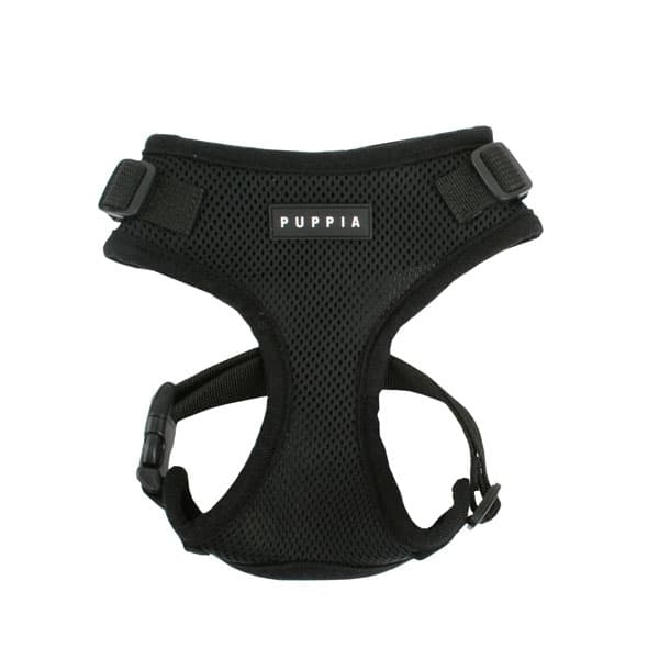 PUPPIA RITEFIT HARNESS BLACK M Neck 11.02-13.17" Chest 15.35-21.26"