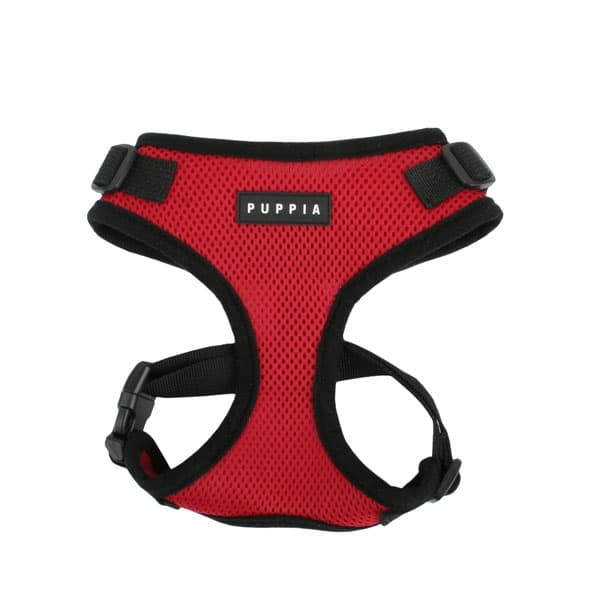PUPPIA RITEFIT HARNESS RED M Neck 11.02-13.17" Chest 15.35-21.26"