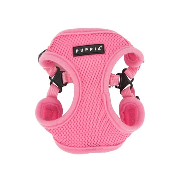 PUPPIA SOFT HARNESS C PINK L Neck 14.2-16.5" Chest 15.4-17.3"