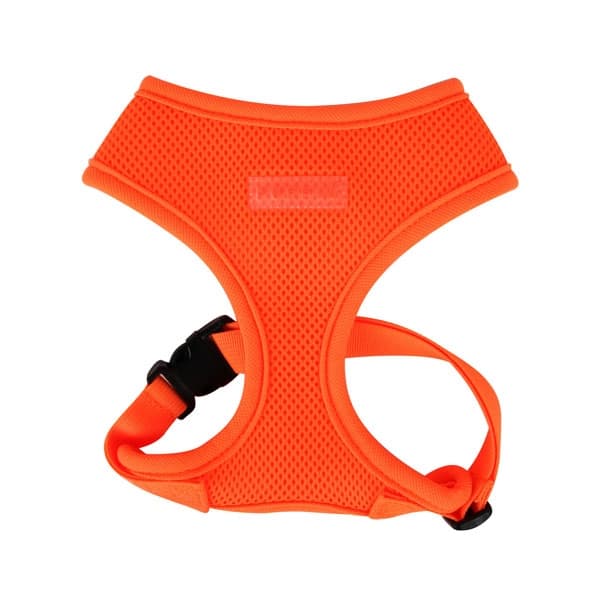 PUPPIA NEON SOFT HARNESS A ORANGE S Neck 10.2" Chest 12.6-17.3"
