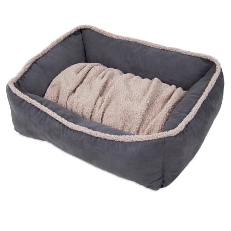 Petmate Ap 24 X 20 Shearling Rectangular Lounger Gray (Mix Colors)