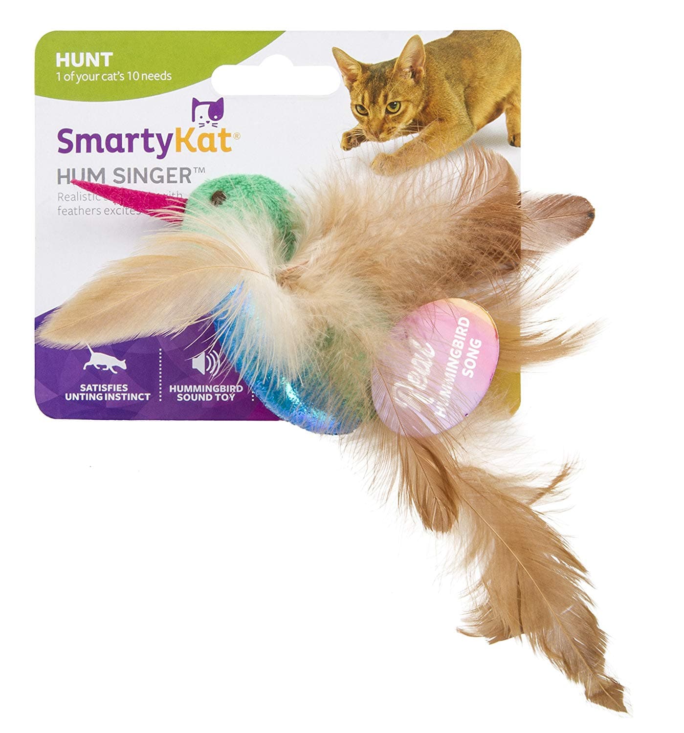 SmartyKat® Hum Singer™ Humming Bird Electronic Sound Cat Toy