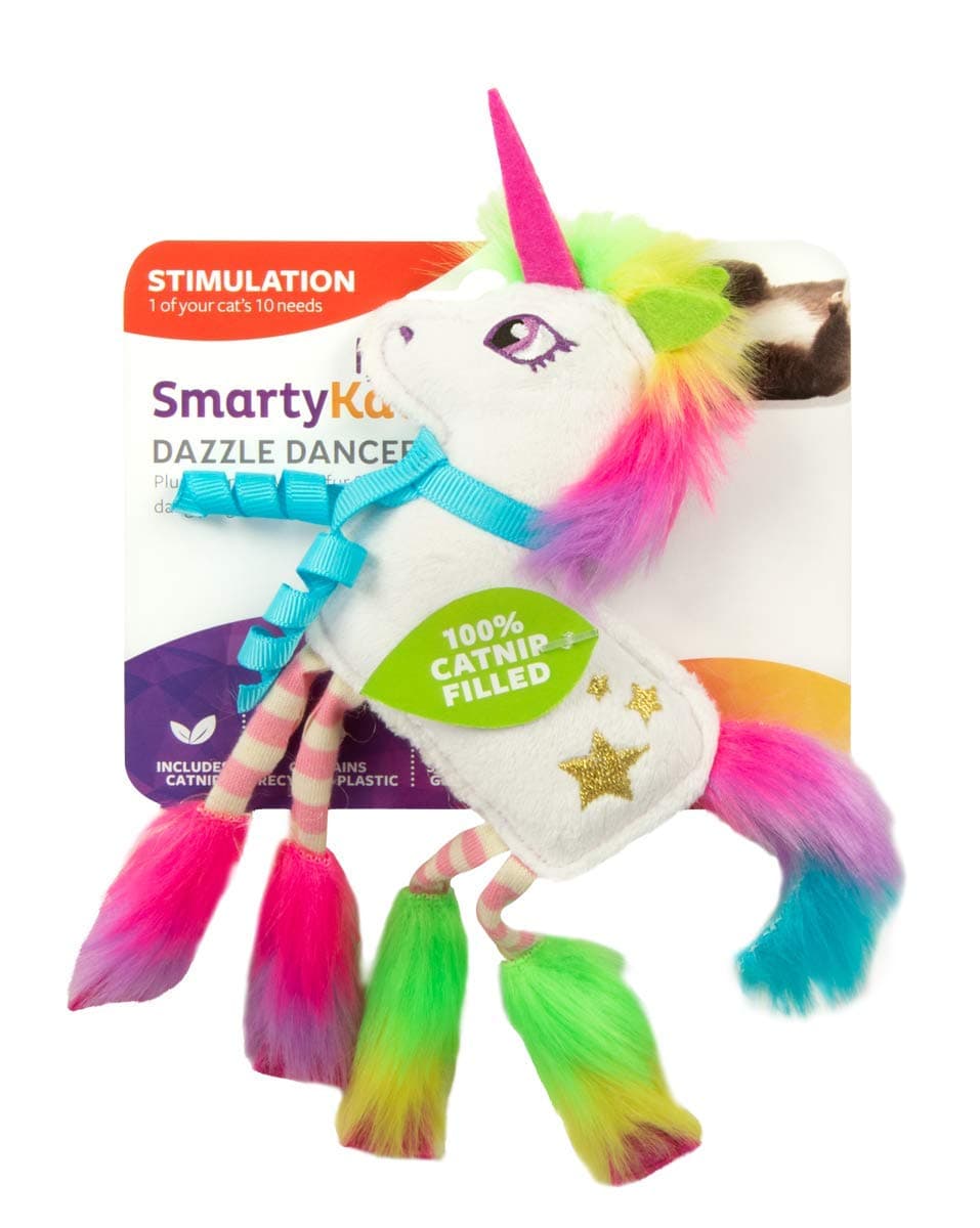 SmartyKat® Dazzle Dancer™ Disco Unicorn with Felt Cat Toy