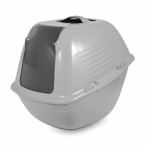 Petmate Stay Fresh Hooded Pan Large ~ Pearl Silver