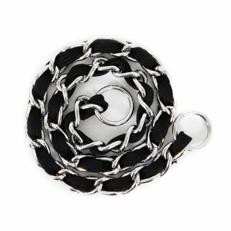 Petmate Comfort Chain Dog Collar 2Mm X 14" Black