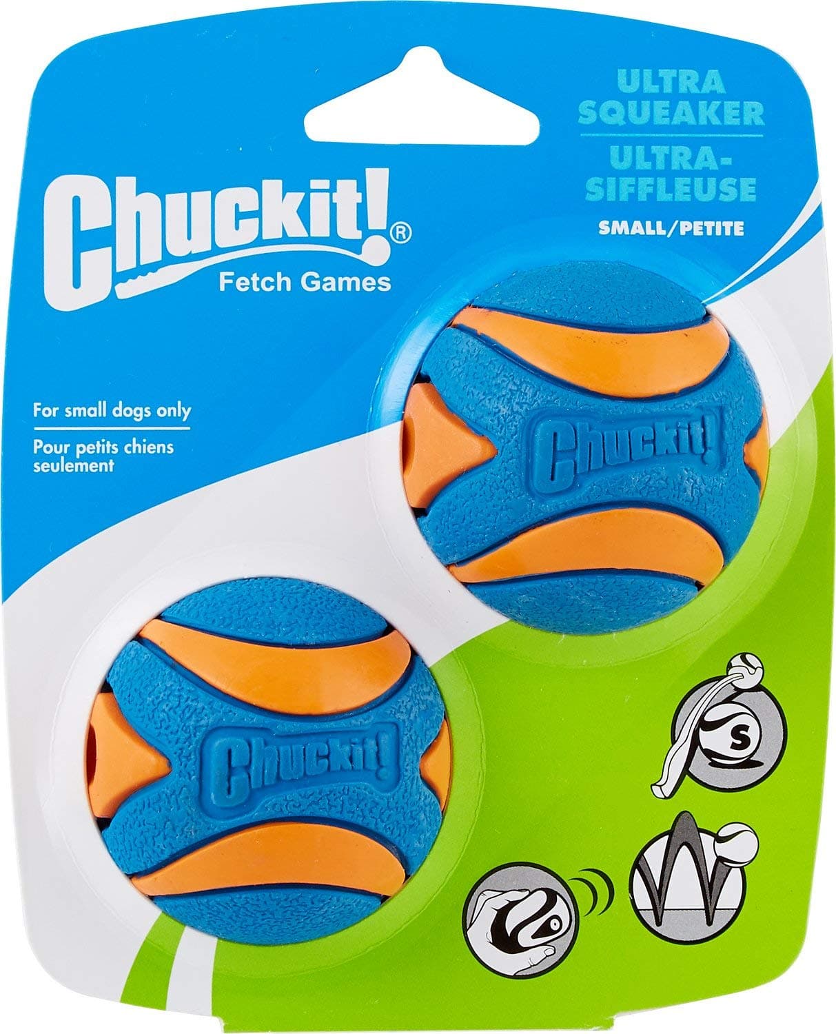 Petmate Chuckit! Ultra Squeaker Small 2-Pack