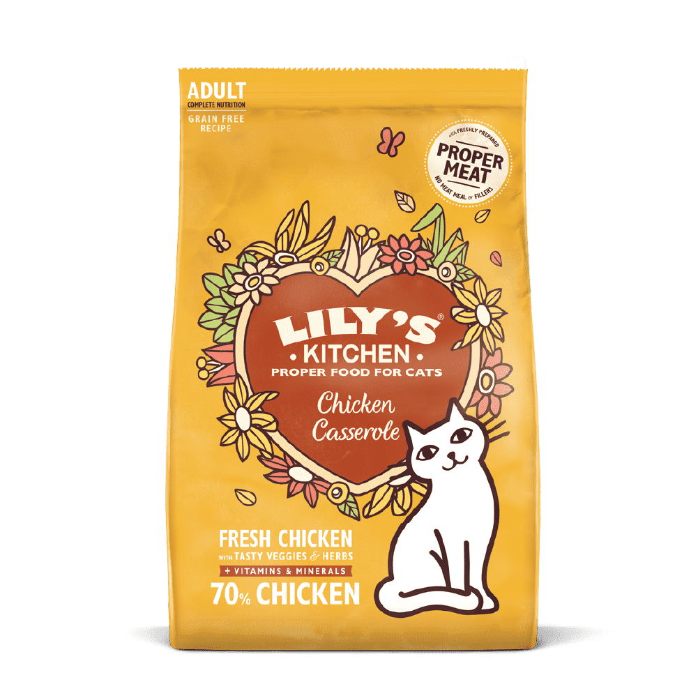 Lily's Kitchen Chicken Casserole Dry Food for Cats (800g)