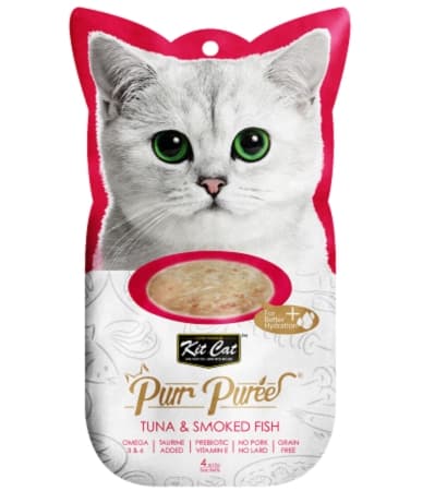 Kit Cat - Purr Puree Tuna & Smoked Fish (4x15g)