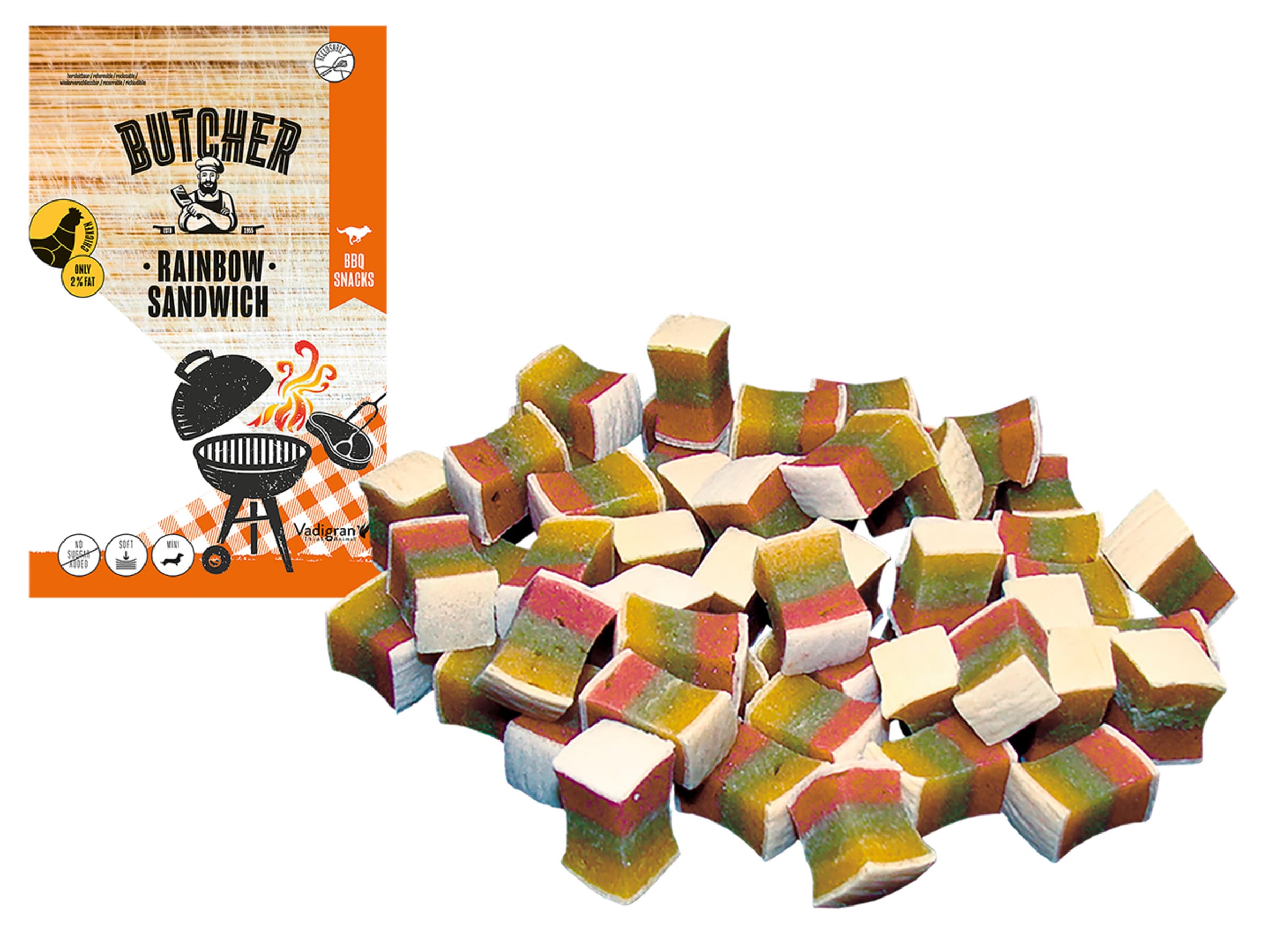 Vadigran Butcher Chicken Rainbow Sandwich 70g MINI