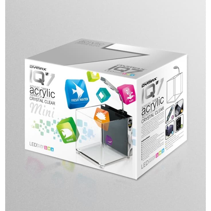 Iq7 Mini Acrylic Aquarium - Blue