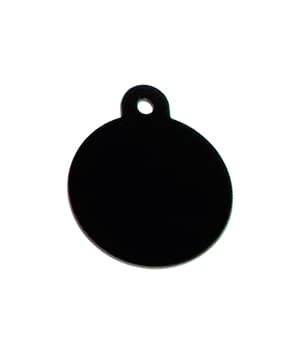 Imarc Pet Tag Circle Large Black