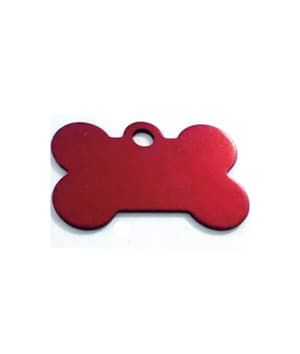 Imarc Pet Tag Bone Small Red
