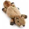 GoDog® Flatz™ Squirrel with Chew Guard Technology™ Durable Plush Squeaker Dog Toy
