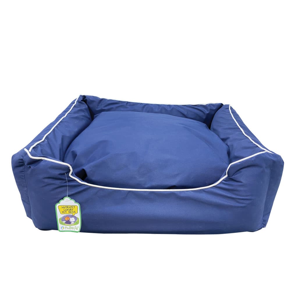 Nutrapet L-69Cm W-64Cm H-25Cm W/R Lounger Bed Navy S