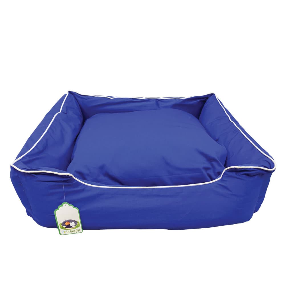 Nutrapet L-69Cm W-64Cm H-25Cm W/R Lounger Bed R.Blue S