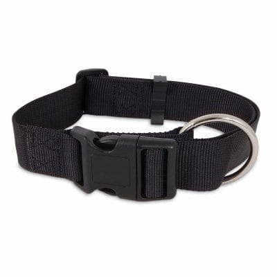 Petmate Nylon Adjustable Dog Collar 5/8"X10-16" Black