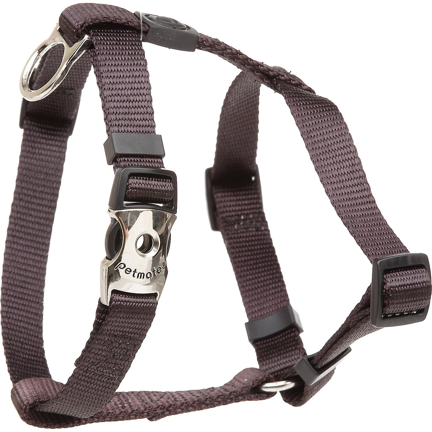 Petmate Signature Deluxe Harness 5/8"X12-20" Coal