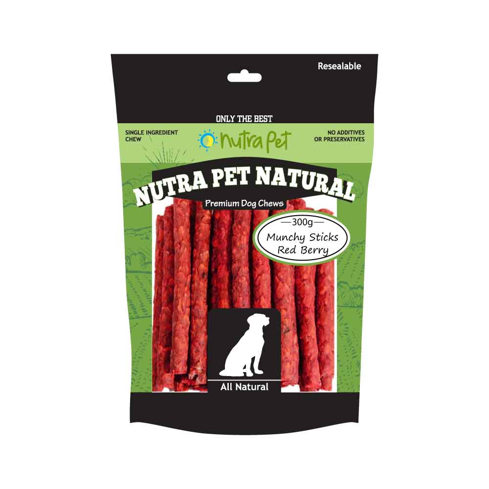 Nutrapet Munchy Sticks ( RED BERRY) 300G