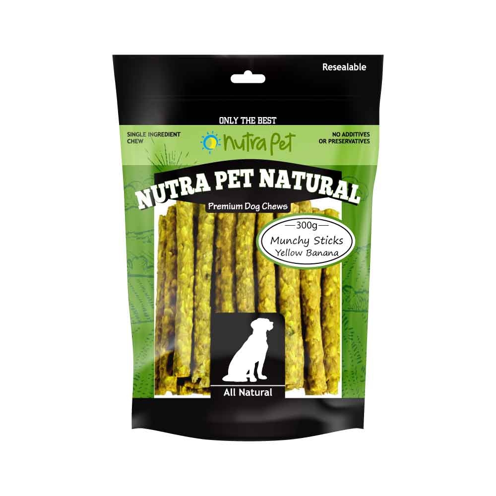 Nutrapet Munchy Sticks ( YELLOW BANANA) 300G