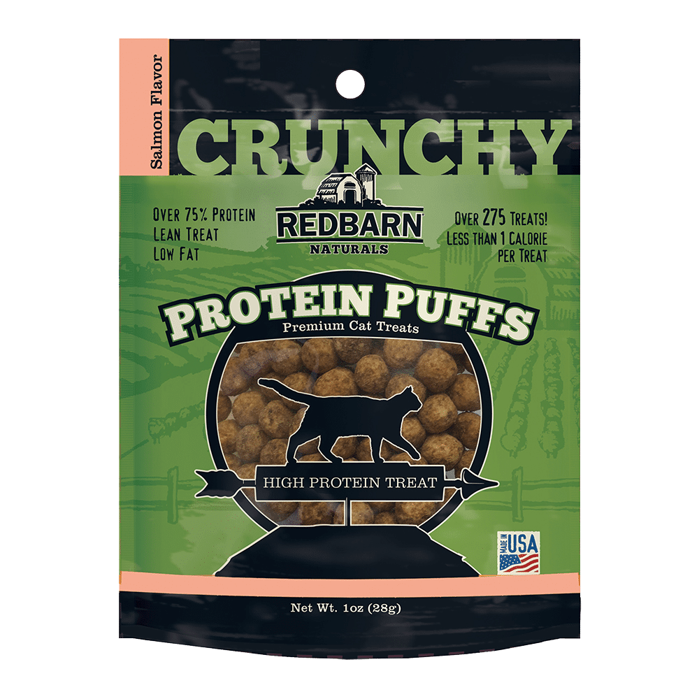 Red Barn Cat Protein Puffs Salmon Cat Treats 1oz/28g