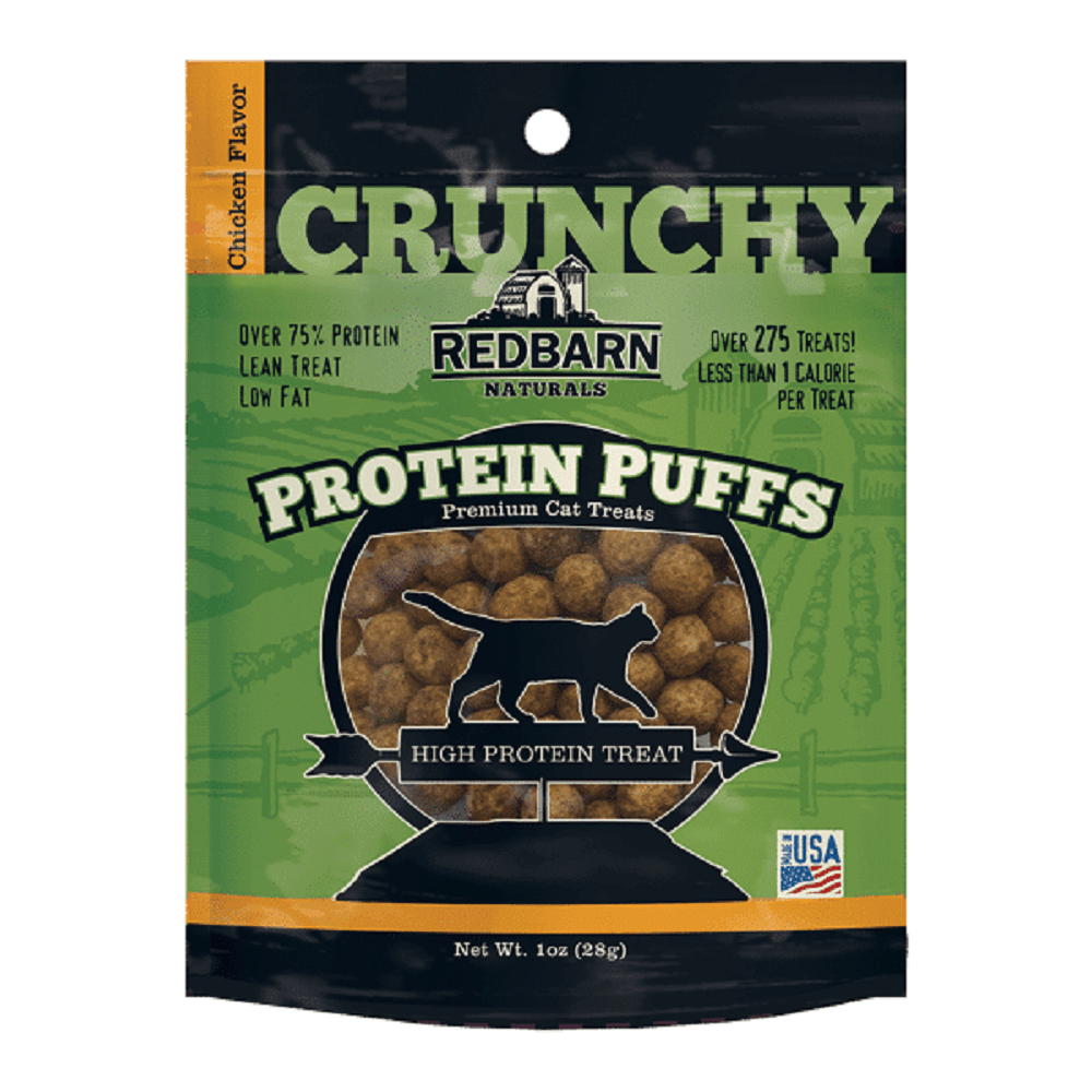 Red Barn Cat Protein Puffs Chicken Cat Treats 1oz/28g