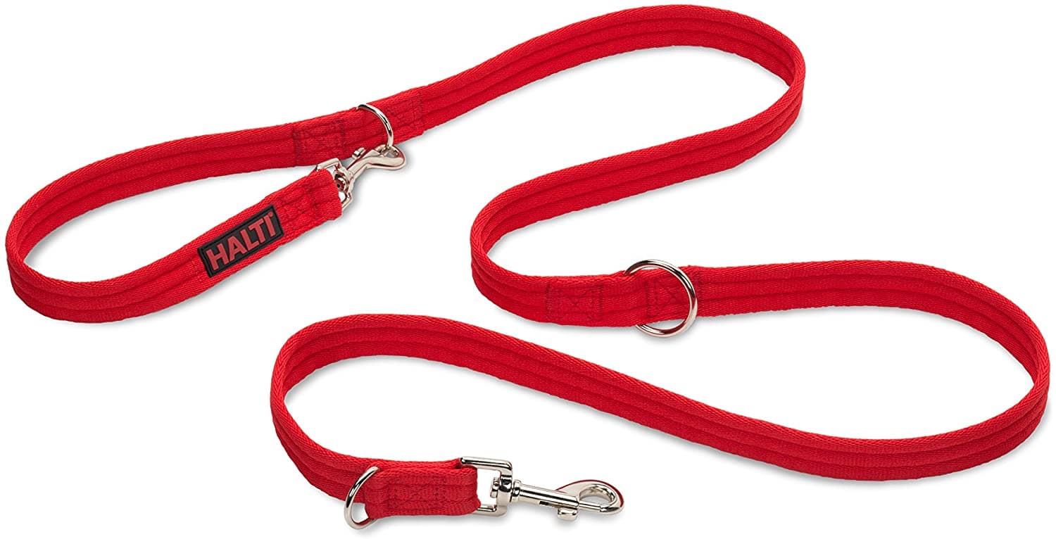 COA HALTI Double Ended Lead Red Large