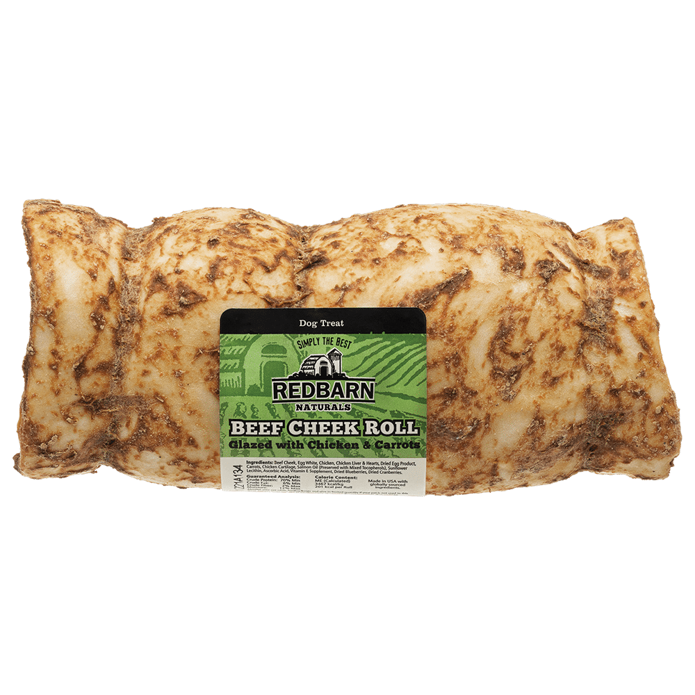 Red Barn Glazed Beef Cheek Roll sm/md Chews 2.05oz/58g