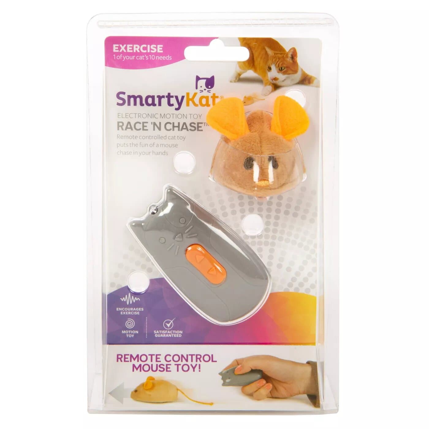 SmartyKat® Race 'N Chase Mouse Electronic Motion Cat Toy