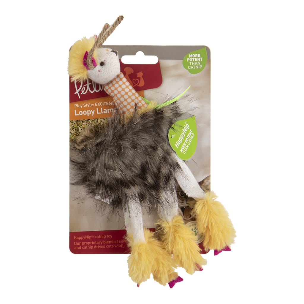Petlinks® HappyNip™ Loopy Llama™ Plush HappyNip Catnip Cat Toy