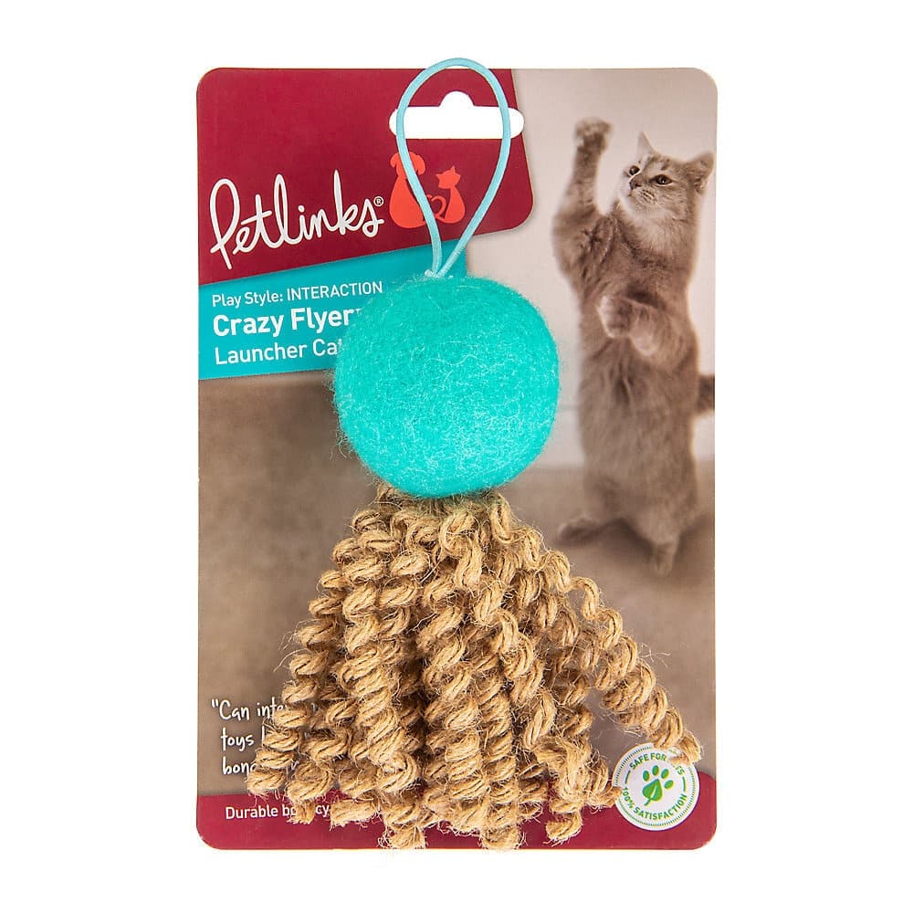 Petlinks® Crazy Flyer Jute Launcher Toy