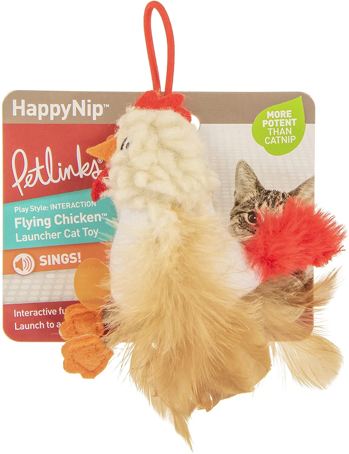 Petlinks® Flying Chicken Sound Launcher Toy