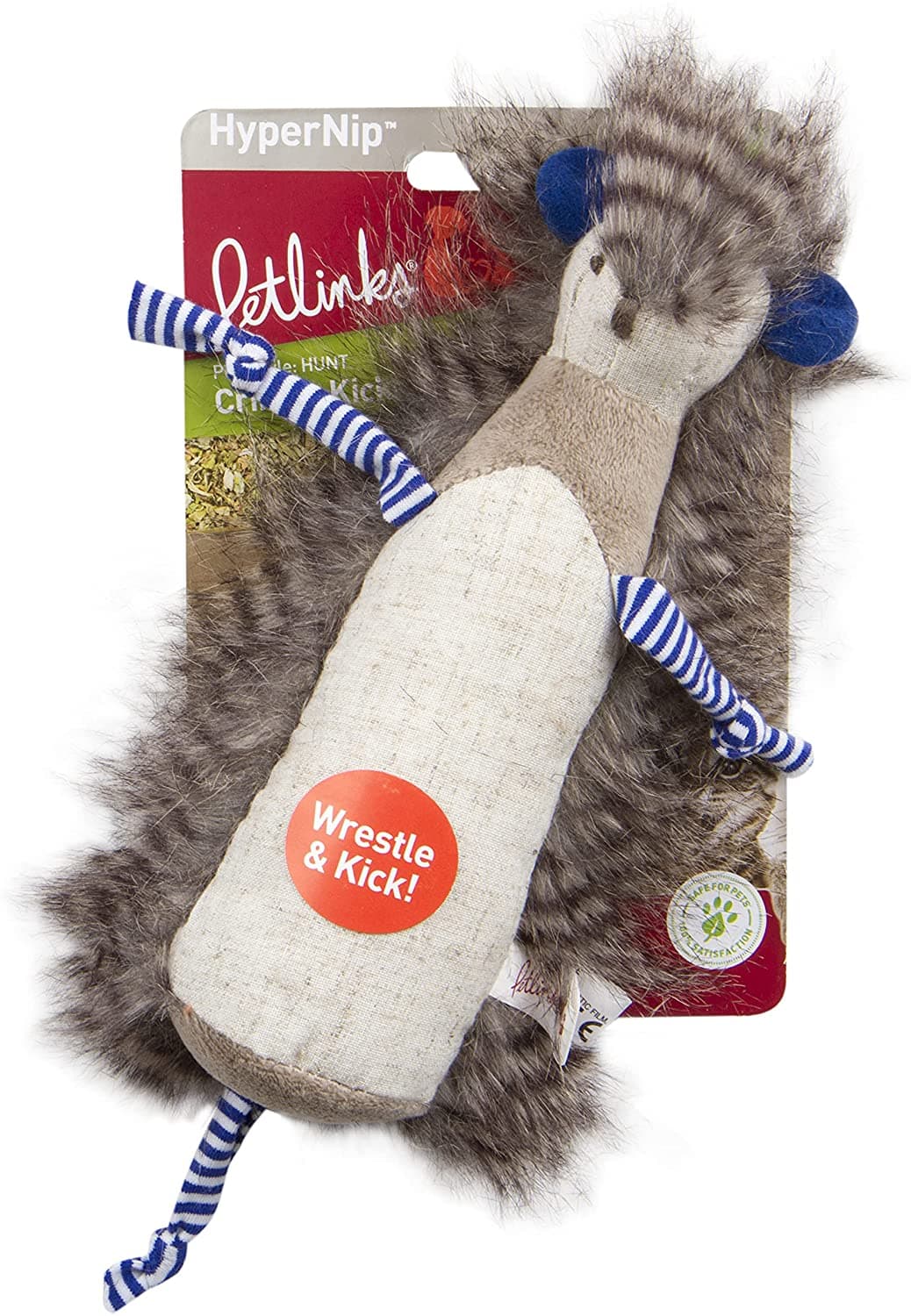 Petlinks® Safari HappyNip™ Crinkle Kicker™ Meercat Cat Toy