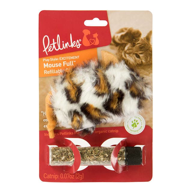 Petlinks® Mouse Full™ Refillable Catnip Cat Toy