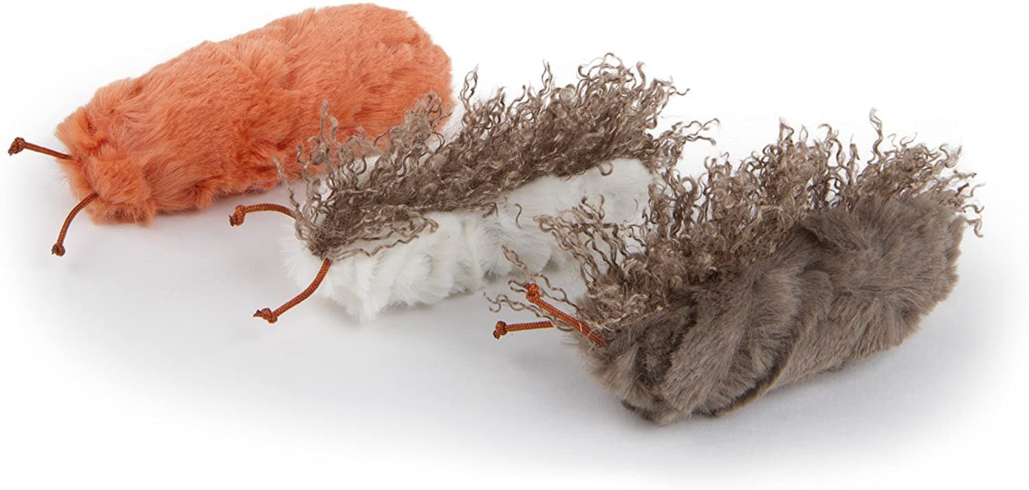 Petlinks® Catnip Caterpillars™ Crinkle and Catnip Cat Toys, Set of 3