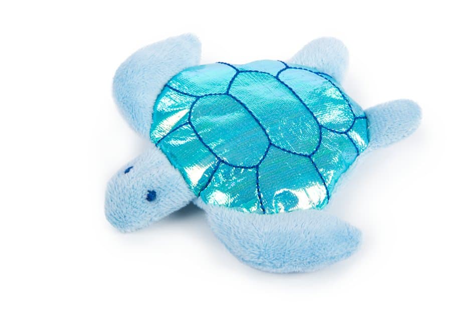 Petlinks® Tipsy Turtle™ Refillable Catnip Cat Toy-Blue